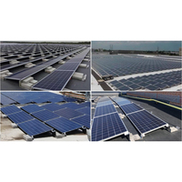 Structure solaire ballastée pour centrales photovoltaïques, système de ballast solaire pour toits plats en béton