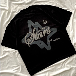 T-shirt personnalisé pour homme en coton 100% style hip-hop, impression puff, impression sérigraphique, impression graphique photo, t-shirt tricoté design - Product Image 4