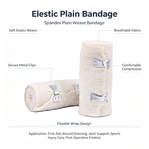 Benda Elastica in Spandex Liscia per Ferite con Cuscinetto, Pronto Soccorso IFAK, Ferma Emorragie - Product Image 1