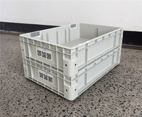 Caisse en plastique PP HDPE empilable et épaissie 600x400x148mm, conteneurs de stockage verticaux