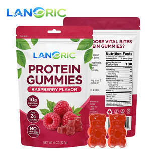 Suplemento de Proteína de Suero de Leche en Gomitas, Marca Privada OEM, 17g, Extracto de Frambuesa en Polvo y Gomitas Altas en Proteínas - Product Image 1