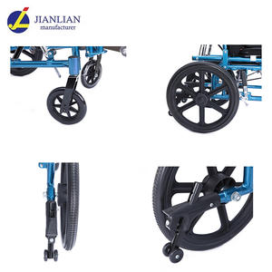 Silla de ruedas Manual portátil para niños, de aluminio, altura ajustable - Product Image 6