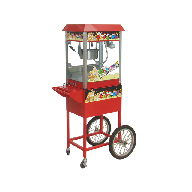 WOOMASTER Commercial 1440W Electric Caramel Popcorn Machine 60OZ Kettle Multi-Voltage 1-Year Warranty New Handcart Bakeries High