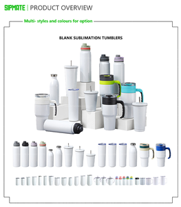 Tasses à café isothermes à double paroi bon marché en acier inoxydable blanc de 20 oz, forme droite et fine, vierges pour sublimation, entrepôt USA - Product Image 4