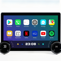 Radio para Auto con Mirror Link, 4+64G, Pantalla Táctil de 11.5 Pulgadas, Android 8 Núcleos, 4G LTE, Doble Perilla, Navegación GPS, Bluetooth, CarPlay, Android Auto