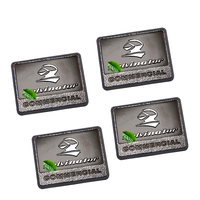 Étiquettes en lettres métalliques personnalisées, fines, électroformées, or nickel, logo 3D, transfert, décalcomanies en relief, autocollants adhésifs imperméables