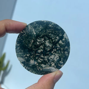 Rodajas <span class=keywords><strong>de</strong></span> <span class=keywords><strong>Cristal</strong></span> <span class=keywords><strong>de</strong></span> Piedra Natural al por Mayor, Rodajas Redondas <span class=keywords><strong>de</strong></span> <span class=keywords><strong>Cristal</strong></span> Tallado, <span class=keywords><strong>Disco</strong></span> <span class=keywords><strong>de</strong></span> Ágata Musgosa para Posavasos <span class=keywords><strong>de</strong></span> Café - Product Image 2