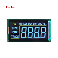 Display LCD Personalizzato VA a 7 Segmenti e 4 Cifre con Retroilluminazione LED, Angolo di Visione 6H, Temperatura Operativa -20~+70, Interfaccia Seriale a Due Linee