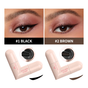Meilleur eye-liner liquide vegan en forme <span class=keywords><strong>de</strong></span> cœur, waterproof, double embout rotatif, stylo tampon pour eye-liner marron - Product Image 4