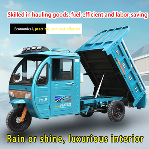 Corps de semi-wagon ouvert Carburant Fret agricole Motocyclette à trois <span class=keywords><strong>roues</strong></span> Utilisation motorisée <span class=keywords><strong>avec</strong></span> poignée au <span class=keywords><strong>volant</strong></span> - Product Image 5