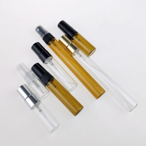 卸売 ラウンド型 2ml 3ml 5ml 10ml ミニ 空ボトル クリア スプレーボトル 詰め替え可能 ガラス製 香水 サンプル アトマイザー テスター - Product Image 5