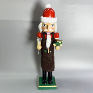Đồ Thủ Công Bằng Gỗ Nutcracker 38Cm Đồ Trang Trí Giáng Sinh Quà Tặng Đồ Chơi Bàn Bàn Trưng Bày Trang Trí Nutcracker Búp Bê - Product Image 3