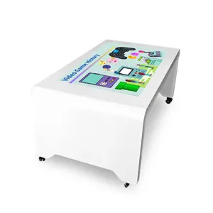 Individuelle wasserdichte Funktion intelligenter LCD-Touchscreen digitaler Tisch Tischspiel-Kaffee-Tisch Alles in einem Kiosk digitale Beschilderung