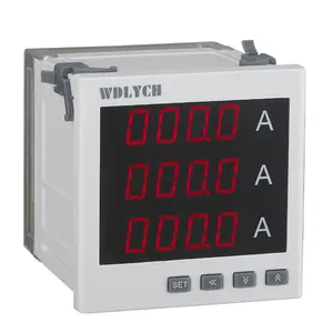 Harga pabrik AC DC listrik satu 3 fase Digital Amp Ampere meteran arus penguji instrumen pengukuran