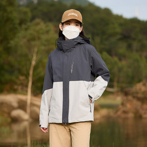 Women's Outdoor Windproof 3-In-1 <b>Jacket</b> With Detachable Fleece Lining Full Sleeve Workwear Uniform - Product Image 2