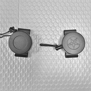 Custom Logo Matte Black Heavy Duty Aluminum Alloy Retractable <b>Key</b> Reel 360 Rotating Design <b>Belt</b> <b>Clip</b> Spring Hooks - Product Image 5