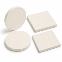 Sous-verres carrés en pâte de carton ultra-absorbante personnalisés, impression numérique, pelliculage, logo, vente en gros, impression personnalisée