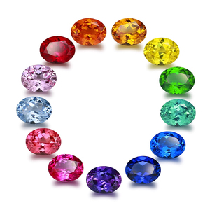 Lab Grown Ruby Corte redondo Pulido <span class=keywords><strong>Sangre</strong></span> Rubí Piedras preciosas Rojas Lab Creado Suelto Rubí Tratamiento térmico Color Play/Fire 1-3mm - Product Image 6