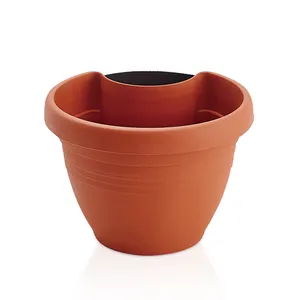 Vasos de flores para uso externo, decoração de jardim, vasos de flores em plástico