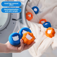 Balle de lavage à friction grande taille pour machine à laver, anti-emmêlement, éponge magique, éliminateur de poils, puissant détachant magique