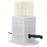 Outil de brochage rapide pour barbecue domestique, idéal pour les rôis gras, le ventre de porc, les pommes de terre et les légumes durs