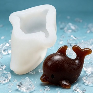 Dolphin Shaped Ice Cube Mold <b>Silicone</b> Mold For Jelly Pudding <b>Baking</b> Cake Molding Commercial Use - Product Image 4