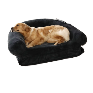 Cobello Rechteck Plüsch Memory Foam Hunde bett Bequemes faltbares abnehmbares wasch bares All Seasons tragbares Haustier bett für große Welpen - Product Image 5