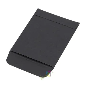 Wholesale Eco-frienfly HoT Sale Custom Logo Printing Small Black Paper Envelope For Packaging