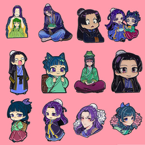 Broches de Bisutería de Moda, Broche de Anime de Aleación con Diseño de Personajes de Kusuriya No Hitorigoto <span class=keywords><strong>MAOMAO</strong></span>, Pin de Metal para Manualidades - Product Image 1