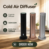 Nouveau Diffuseur d'Arômes Électrique de Luxe Personnalisé 2025 – Diffuseur d'Huiles Essentielles Bi-fluides Commercial et Domestique Sans Eau avec WiFi, Garantie 1 An, 130ML