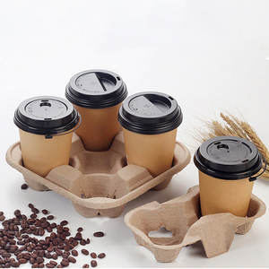 Take Away Drinks Shelf To-go Box Disposable Paper Coffee Cup Holder For Cafe