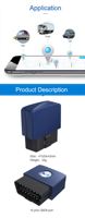 Dispositivo de Rastreo GPS para Vehículos, Sim Obd, Rastreador GPS, Software Gratuito Superior con Android e IOS, Rastreador GPS para Automóviles