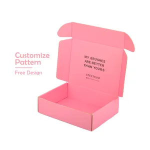 Boîte de mystère Surprise, Emballage cosmétique personnalisé rose, boîte d'emballage d'expédition en Carton pour robe, boîte de courrier cadeau