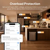 Interruptor Inteligente Zigbee SONOFF BASIC-ZB1GSP para Riel DIN, 32A, Alta Potencia, Bipolar, con Seguimiento de Energía y Protección contra Sobrecarga