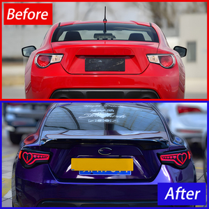 Para Toyota 86 Subaru <span class=keywords><strong>BRZ</strong></span> 2012-2021 montaje de luces traseras de coche actualización estilo corazón efecto de inicio señal luz herramienta Accesorios - Product Image 3
