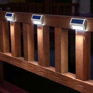 Lampes solaires de jardin étanches IP65, décoratives pour la maison et le jardin, marches, escaliers, 3LED/9LED/30LED, éclairage extérieur pour cour, paysage, clôture - Product Image 2