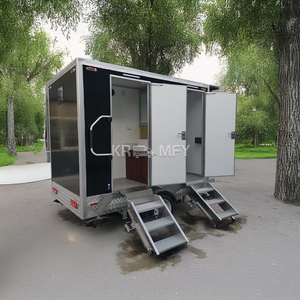 Remorque Sanitaire Mobile de Luxe à 2 Cabines pour Extérieur - Product Image 4