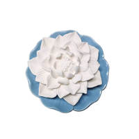 Diffuseur de fleurs en céramique personnalisé avec plaque en céramique pour coffret cadeau de parfum d'intérieur