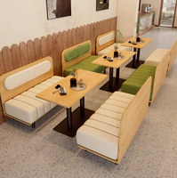 Ensemble de mobilier de style nordique moderne pour hôtel commercial, salle de sport, café, restaurant, cuisine, école – Table et chaise en bois pour loisirs individuels