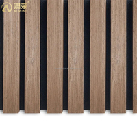 Tailles personnalisables Isolateurs acoustiques 3 faces Placage en bois Autocollant mural Décoration Panneaux muraux acoustiques