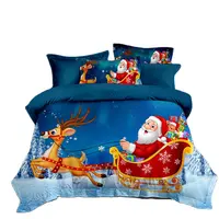 Cute Set Wholesale Santa Claus Comforter 600 Thread Cotton Christmas Count Cute Bedding Set