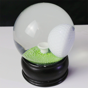 Souvenir Gifts Custom Resin Sports <strong>Golf</strong> Snow <strong>Globe</strong> Game Water Snow <strong>Ball</strong> 100mm for Decoration - Product Image 2