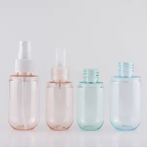 Botol Semprot PET Kapsul 40/60Ml, Botol Air Portabel Esens Cantik Warna