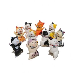 Ornamento per Auto a Forma di Gatto Danzante Personalizzato, Figurina di Gattino Creativa per Decorazione Interna Auto, Mini Giocattolo Kawaii per Bambini - Product Image 6