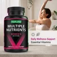 Complément alimentaire en capsules de vitamines quotidiennes avec multivitamines pour le système immunitaire des adultes, soutient et prend soin de votre bien-être, 120 capsules, 60g, OEM ODM, étiquette privée
