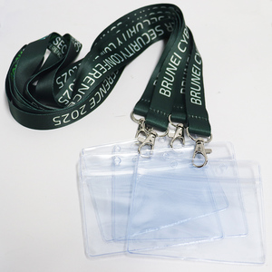 Porta Biglietti da Visita e Carte d'Identità Personalizzato Economico Impermeabile con Chiusura a Zip in PVC Trasparente Orizzontale - Product Image 4