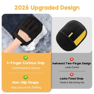 New Design Pet Grooming Cat Hair Removal Glove Pet Hair Remover Glove Pet Cleaning Deshedding Glove for Clothes Bed Mat <b>Sofa</b> - Product Image 2