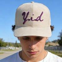 Casquette Snapback Vintage à Visière Plate 6 Panneaux, Logo Personnalisé Broderie 3D, Design Lettres et Images Sportif Tendance, Toile Denim, Plage et Extérieur