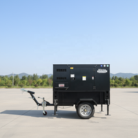 Générateur diesel mobile sur remorque 10-100 kW // Moteur Weichai/Baudouin ATS Super silencieux Démarrage à distance