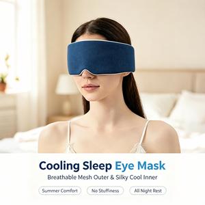 Wholesale Dual Side Cooling <b>Sleep</b> Breathable Full Coverage <b>Light</b> Blocking Adjustable Summer Sleeping Eye Mask - Product Image 3